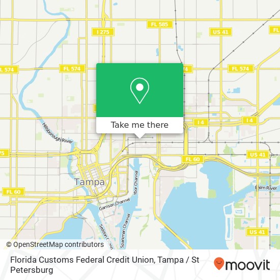 Mapa de Florida Customs Federal Credit Union