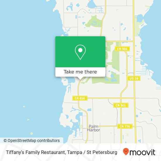 Mapa de Tiffany's Family Restaurant
