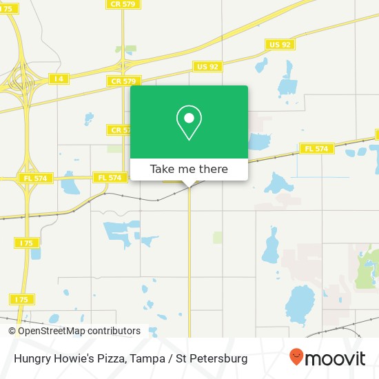 Hungry Howie's Pizza map