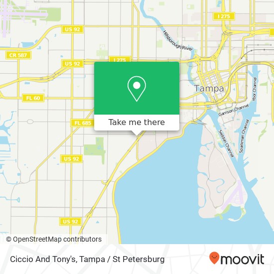 Mapa de Ciccio And Tony's