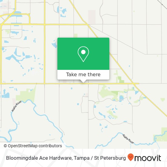 Bloomingdale Ace Hardware map