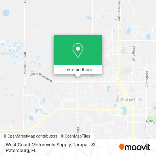 West Coast Motorcycle Supply map