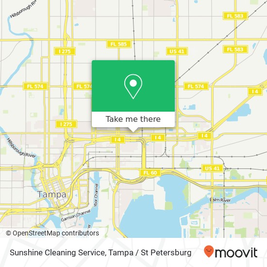 Mapa de Sunshine Cleaning Service