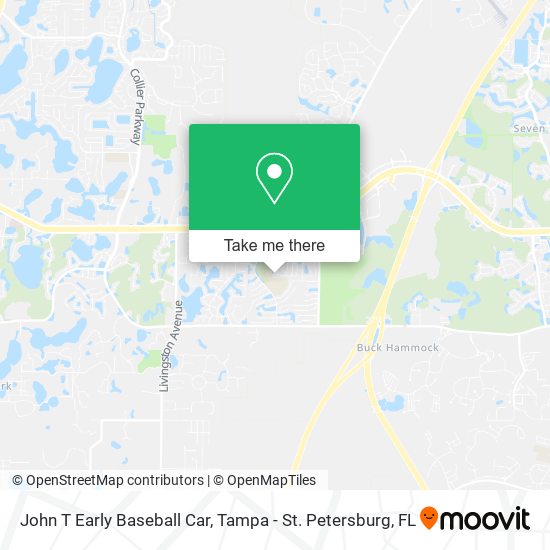 Mapa de John T Early Baseball Car