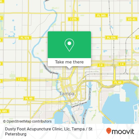 Dusty Foot Acupuncture Clinic, Llc map
