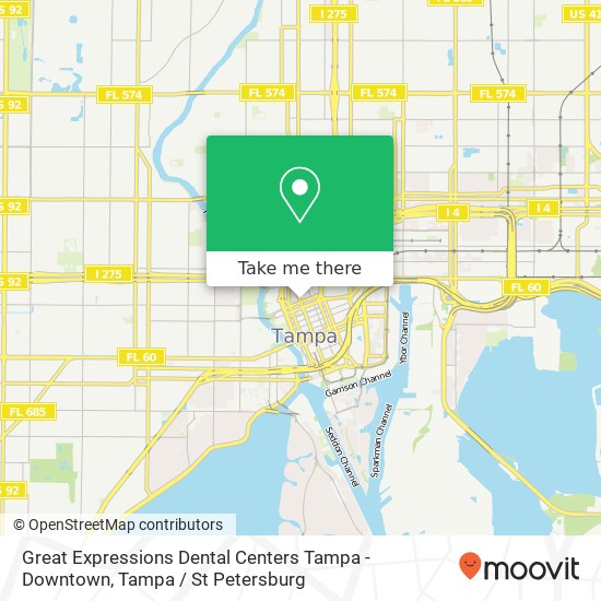 Great Expressions Dental Centers Tampa - Downtown map