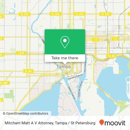 Mitcham Matt A V Attorney map