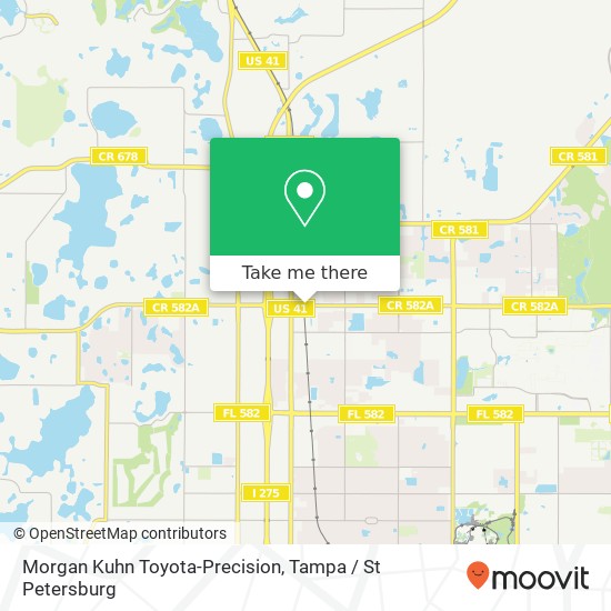 Mapa de Morgan Kuhn Toyota-Precision