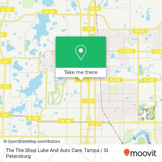 The Tire Shop Lube And Auto Care map