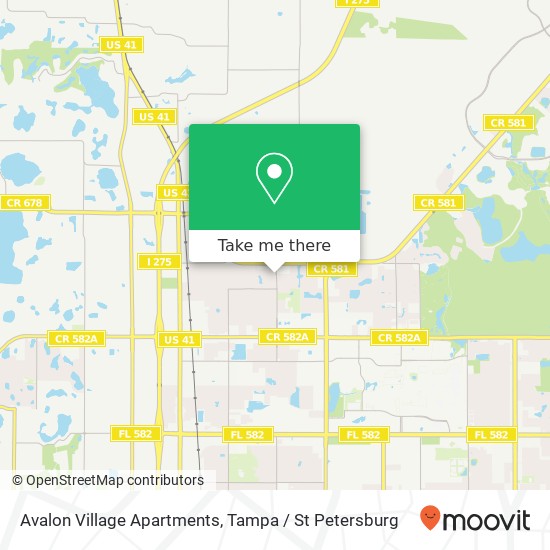 Mapa de Avalon Village Apartments