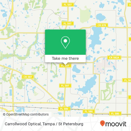 Mapa de Carrollwood Optical