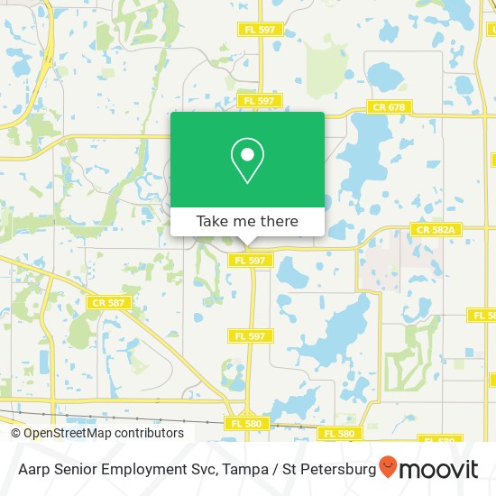 Aarp Senior Employment Svc map
