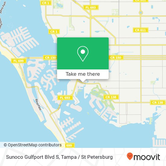 Sunoco Gulfport Blvd S map