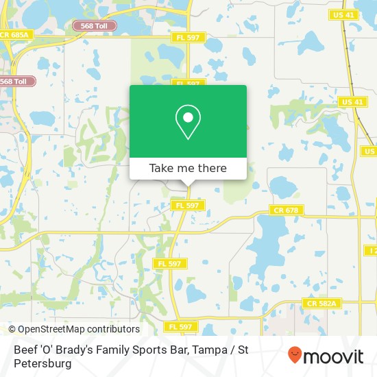 Mapa de Beef 'O' Brady's Family Sports Bar