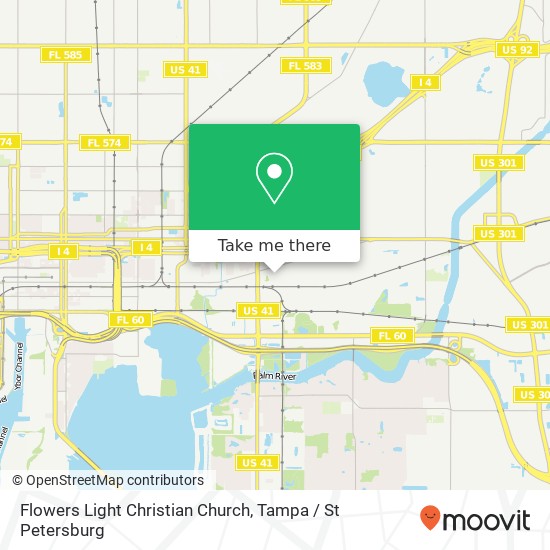 Mapa de Flowers Light Christian Church