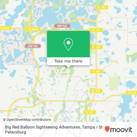 Big Red Balloon Sightseeing Adventures map