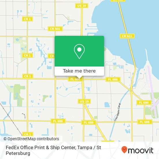 Mapa de FedEx Office Print & Ship Center