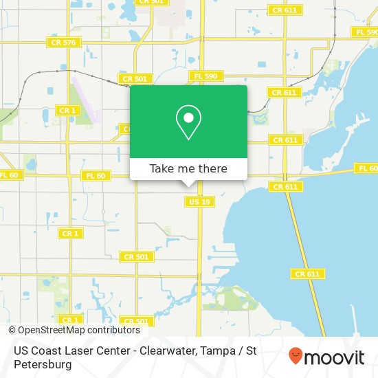 US Coast Laser Center - Clearwater map