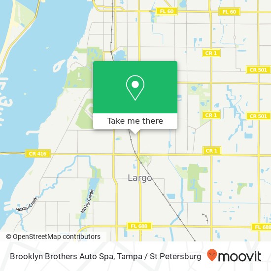 Mapa de Brooklyn Brothers Auto Spa