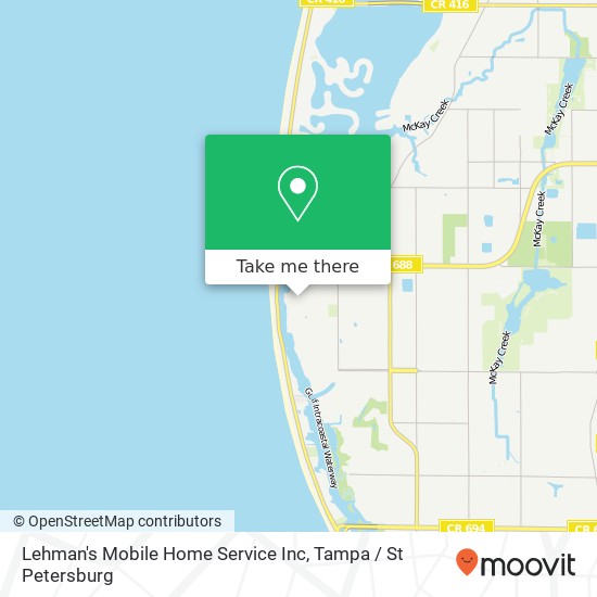 Lehman's Mobile Home Service Inc map