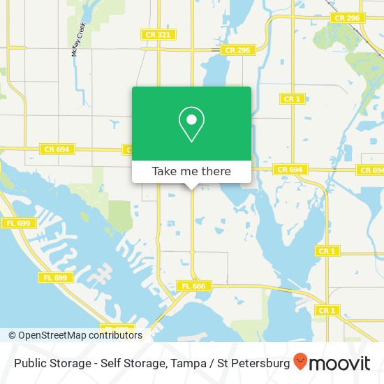 Public Storage - Self Storage map