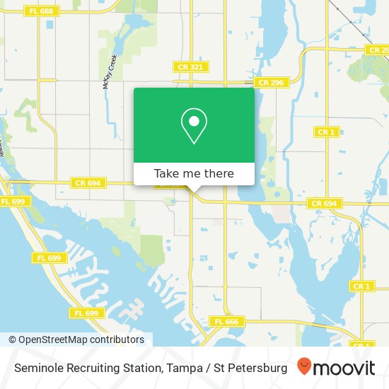 Mapa de Seminole Recruiting Station