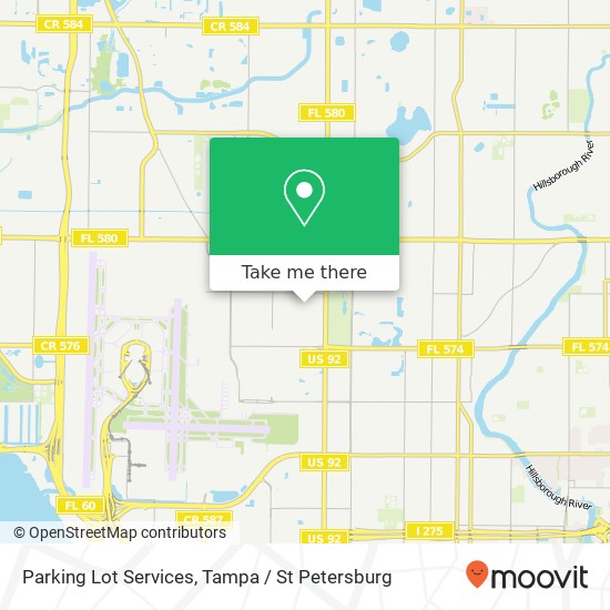 Parking Lot Services map