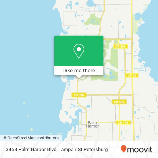 Mapa de 3468 Palm Harbor Blvd