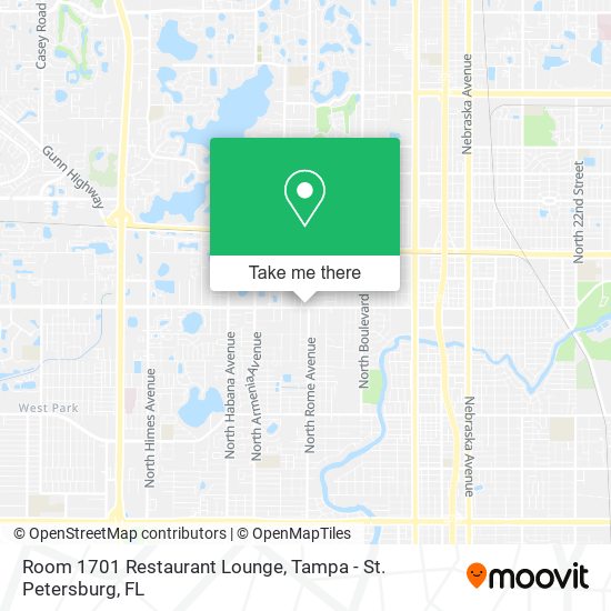 Mapa de Room 1701 Restaurant Lounge