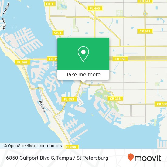 6850 Gulfport Blvd S map