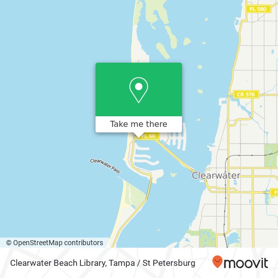 Mapa de Clearwater Beach Library