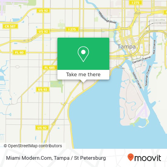 Mapa de Miami Modern.Com