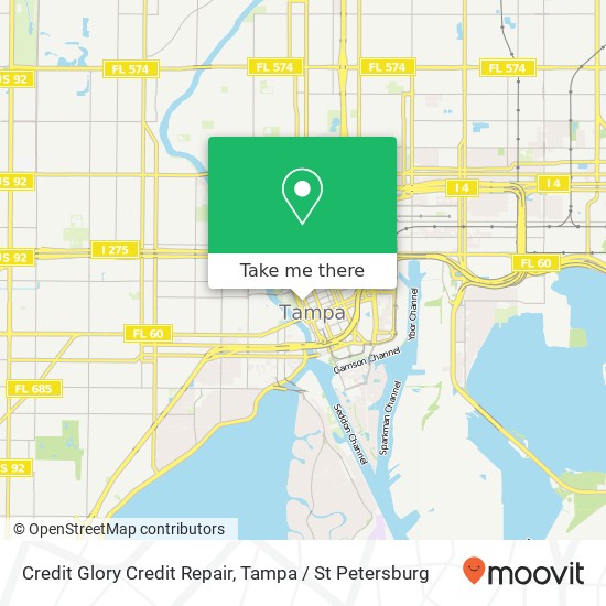 Mapa de Credit Glory Credit Repair