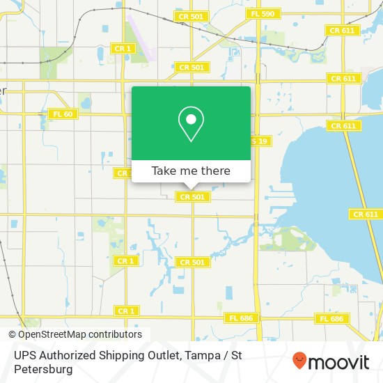 UPS Authorized Shipping Outlet map