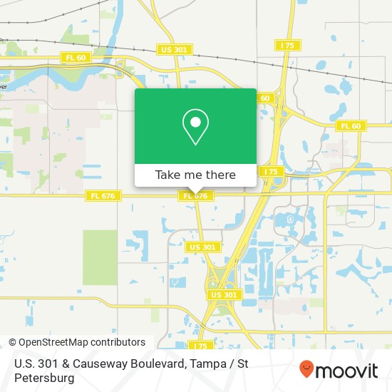 U.S. 301 & Causeway Boulevard map