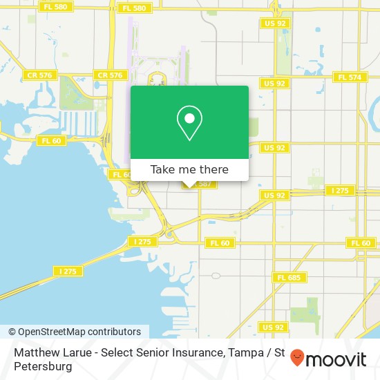 Matthew Larue - Select Senior Insurance map