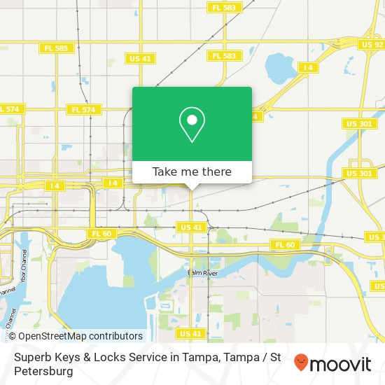 Mapa de Superb Keys & Locks Service in Tampa