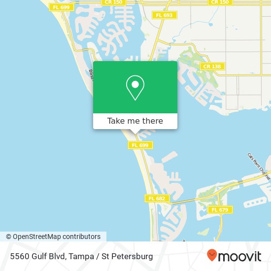 5560 Gulf Blvd map