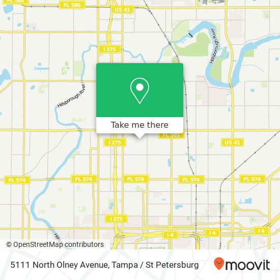 5111 North Olney Avenue map