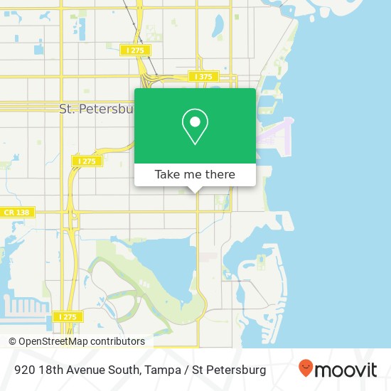 920 18th Avenue South map