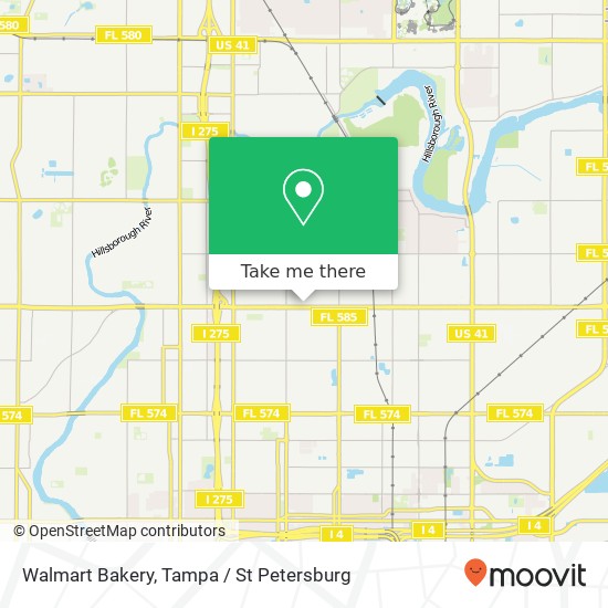 Mapa de Walmart Bakery