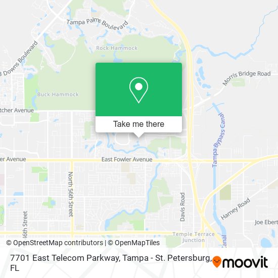 7701 East Telecom Parkway map