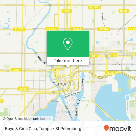 Mapa de Boys & Girls Club