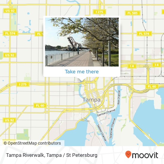 Mapa de Tampa Riverwalk