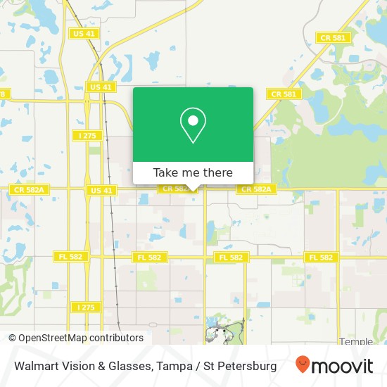 Walmart Vision & Glasses map