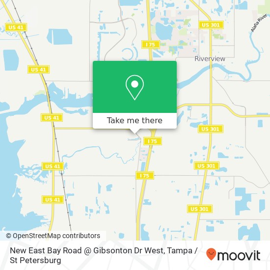 Mapa de New East Bay Road @ Gibsonton Dr West