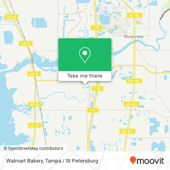 Mapa de Walmart Bakery