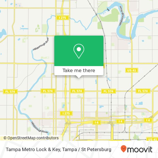 Tampa Metro Lock & Key map