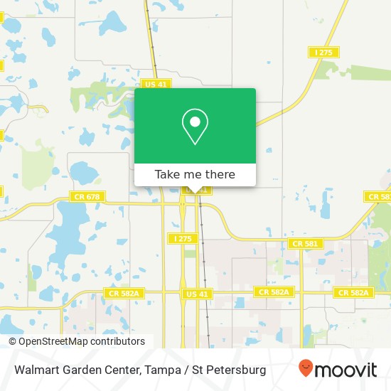 Walmart Garden Center map