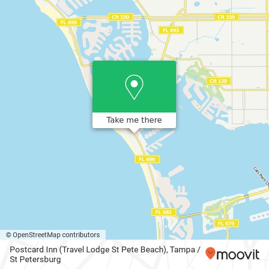 Postcard Inn (Travel Lodge St Pete Beach) map
